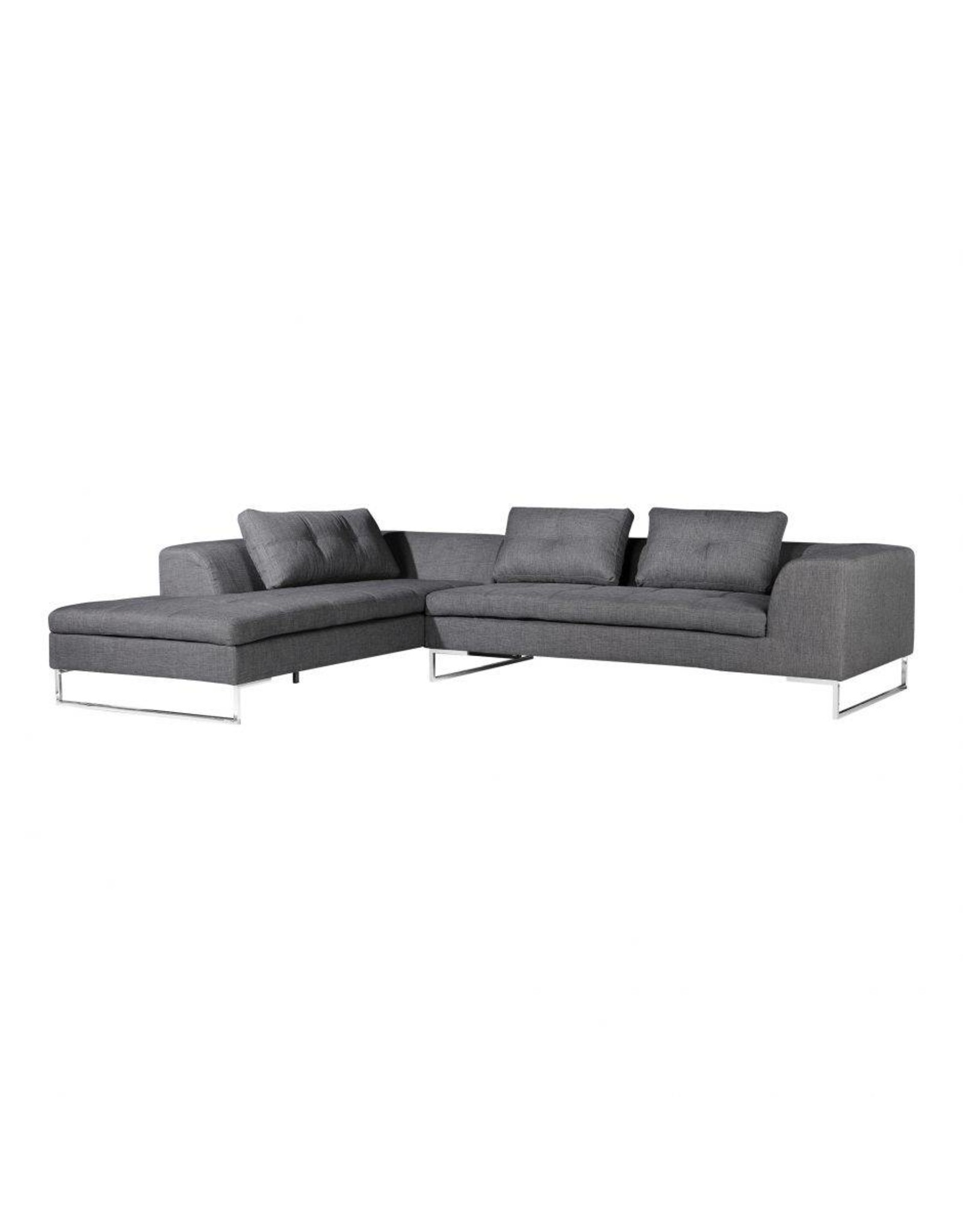 Monroe & Kent SULLA SECTIONAL LEFT CHARCOAL FABRIC