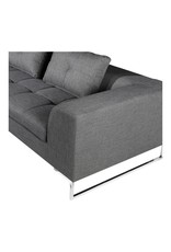 Monroe & Kent SULLA SECTIONAL LEFT CHARCOAL FABRIC