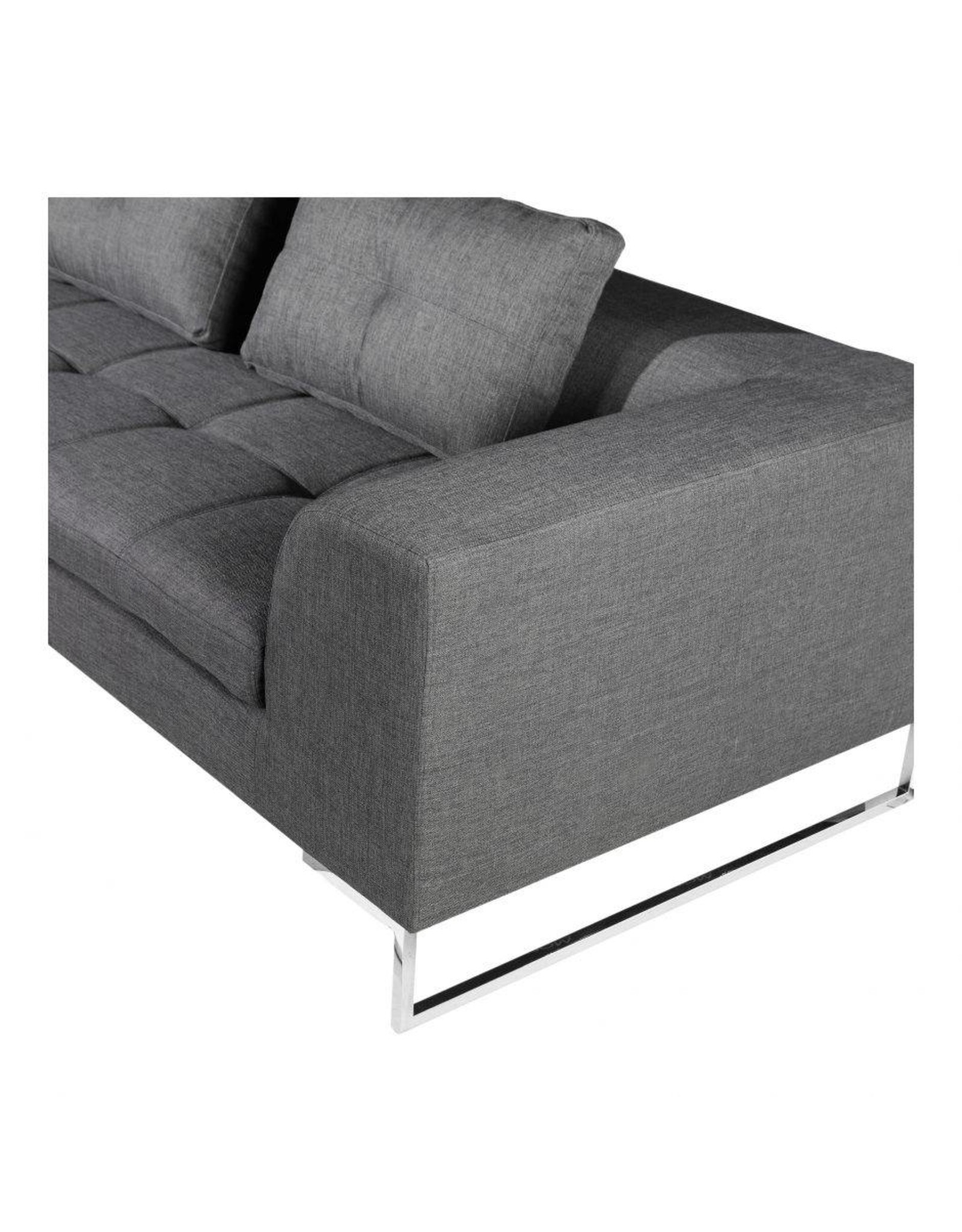 Monroe & Kent SULLA SECTIONAL LEFT CHARCOAL FABRIC