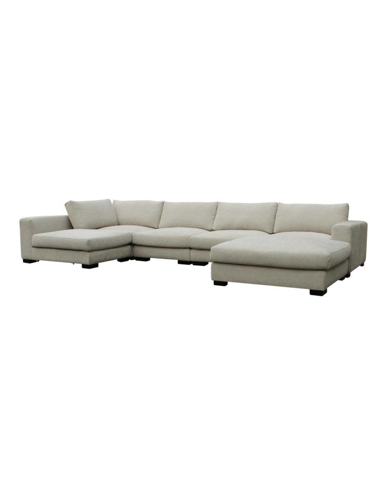 Monroe & Kent COLOMBO SECTIONAL CREAM WHITE