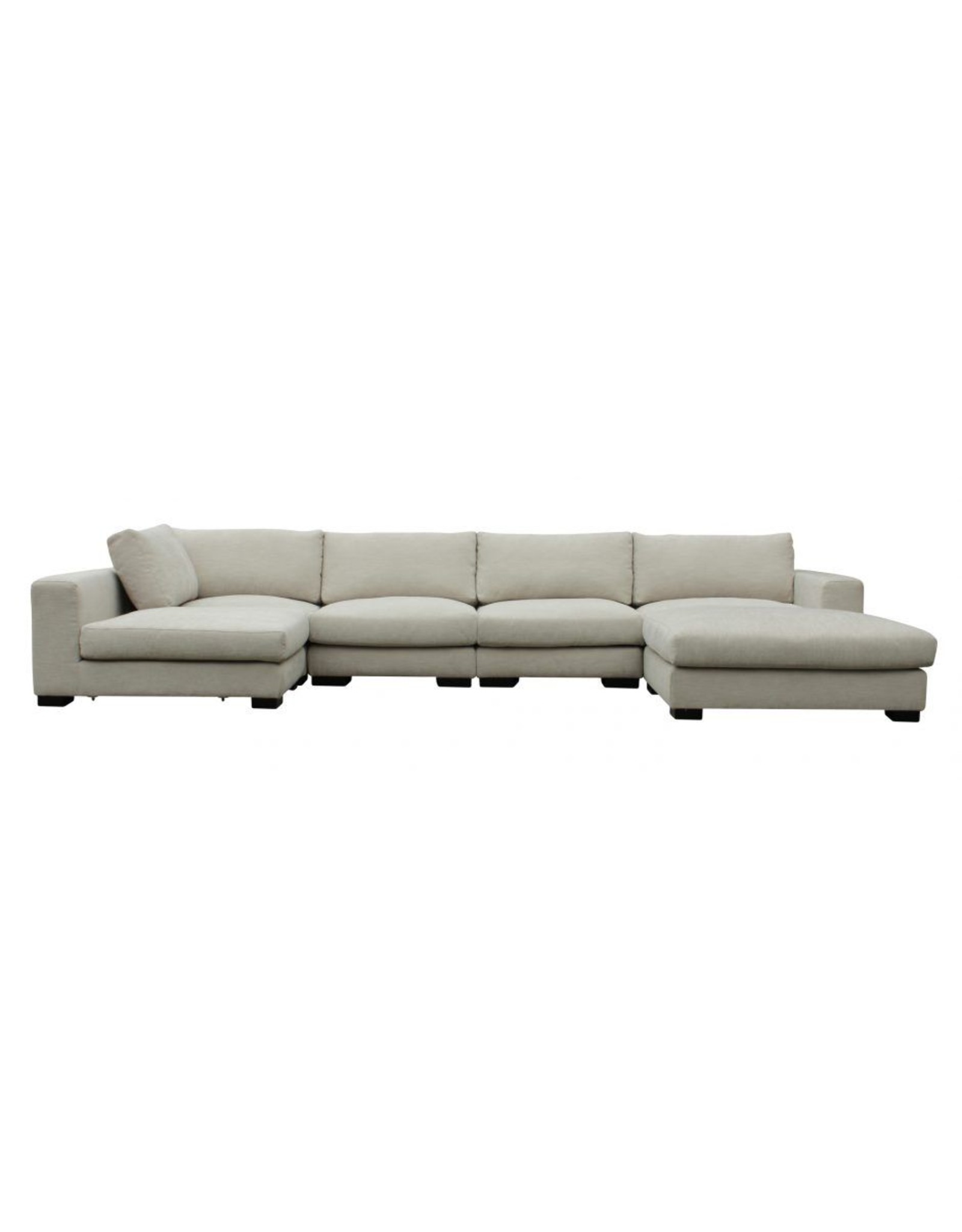 Monroe & Kent COLOMBO SECTIONAL CREAM WHITE