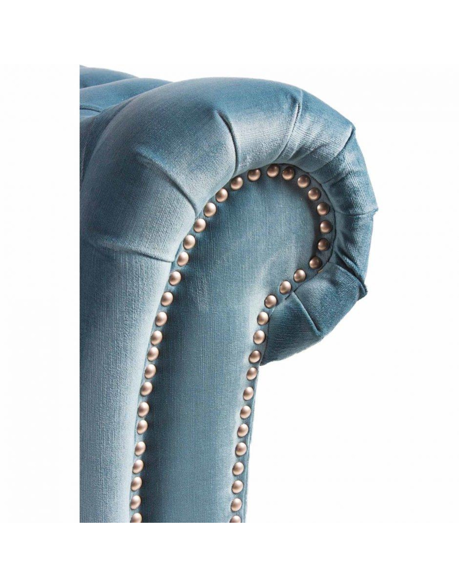 Monroe & Kent BIBIANO CHAISE VELVET BLUE