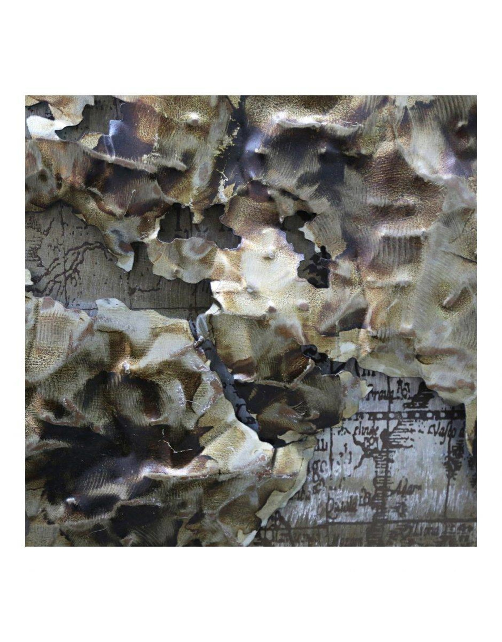 Monroe & Kent METAL WORLD WALL DECOR