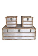 Monroe & Kent STEAMER TRUNK COFFEE AND SIDE TABLES SET