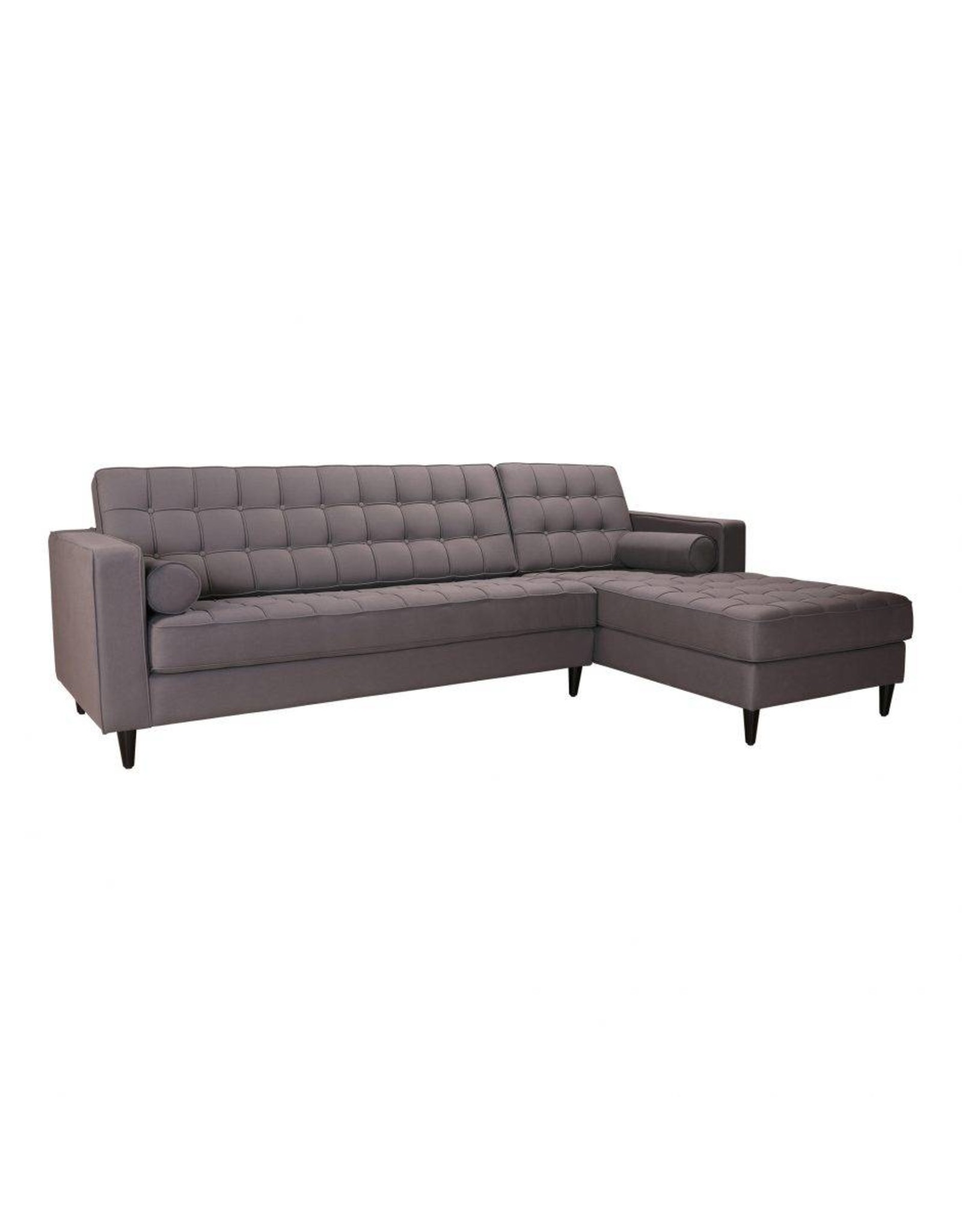 Monroe & Kent ROMANO SECTIONAL DARK GREY RIGHT