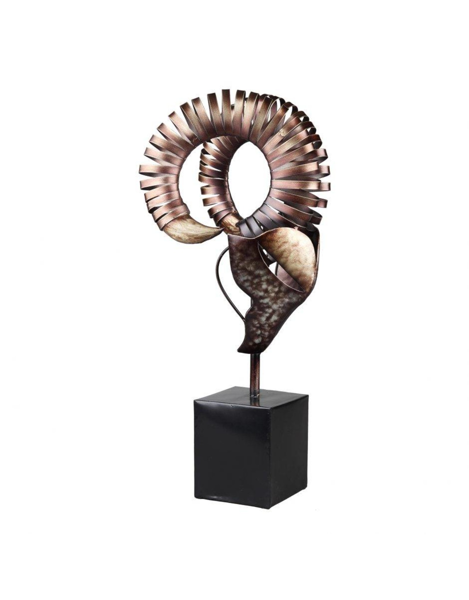 Monroe & Kent HORN SCULPTURE ON STAND