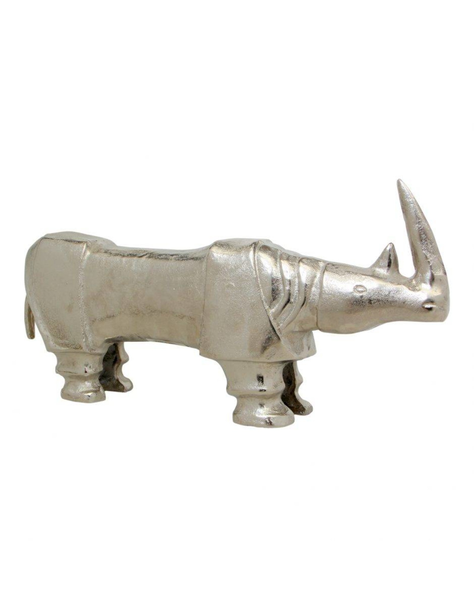 Monroe & Kent SILVER RHINO SCULPTURE