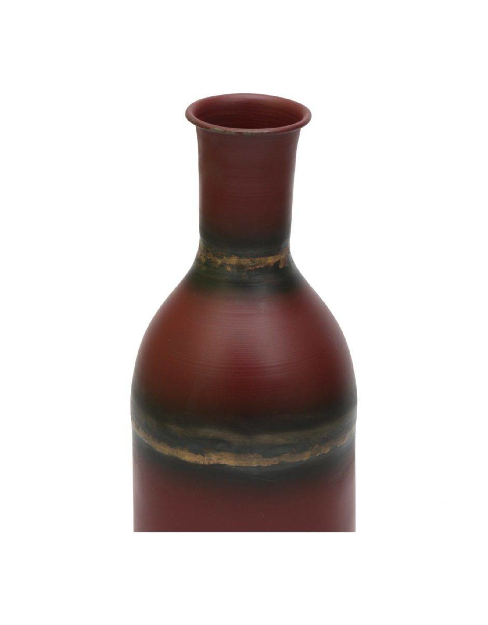 Monroe & Kent ARAMIS VASE RUSTIC RED
