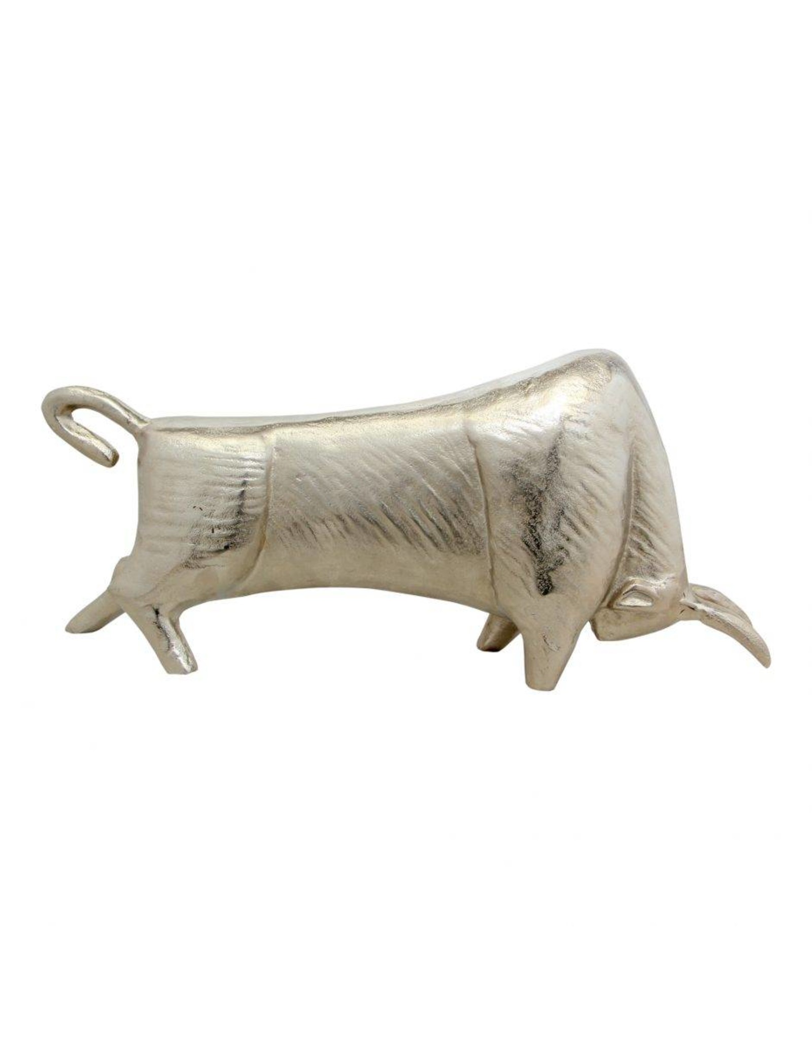 Monroe & Kent SILVER BULL SCULPTURE