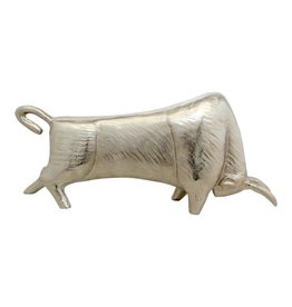 Monroe & Kent SILVER BULL SCULPTURE