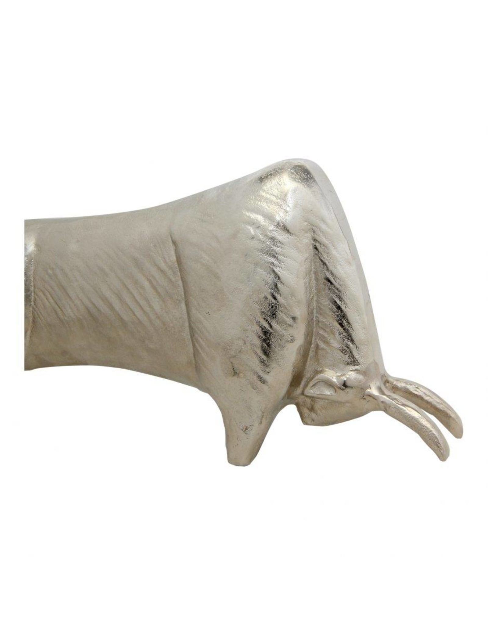 Monroe & Kent SILVER BULL SCULPTURE