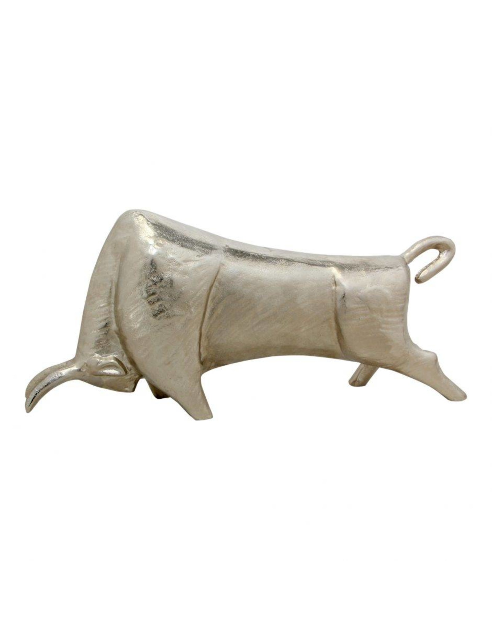Monroe & Kent SILVER BULL SCULPTURE