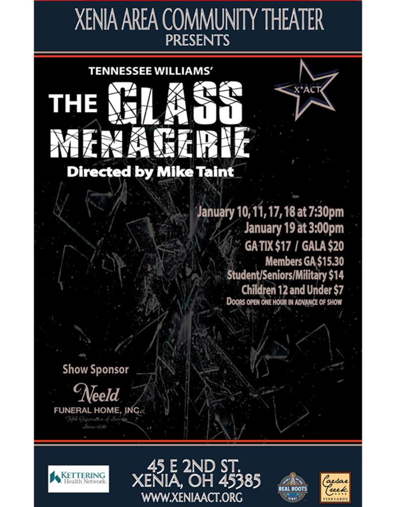 Kettering Theater Glass Menagerie Saturday January 11 2020 7 30 Pm