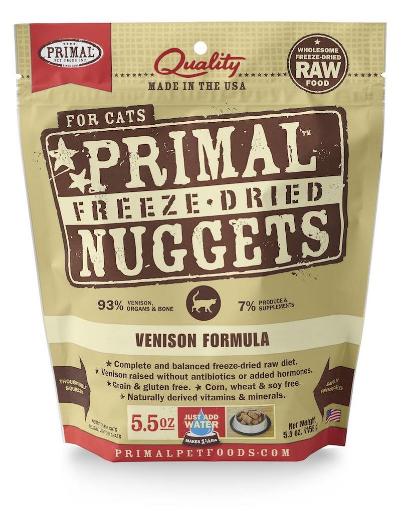 PRIMAL Venison Freezedried Cat Food The Fish & Bone