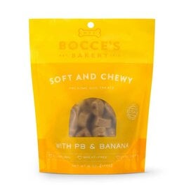 Bocces Bakery BOCCE'S Soft and Chewy Dog Treat 6 oz PB & Banana