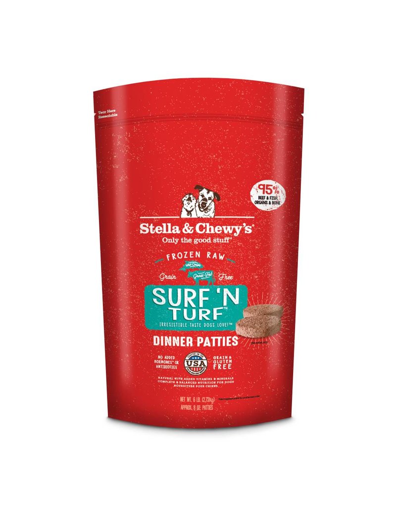 Stella & Chewys STELLA & CHEWY'S Frozen Dog Food Dinner Patties Surf and Turf