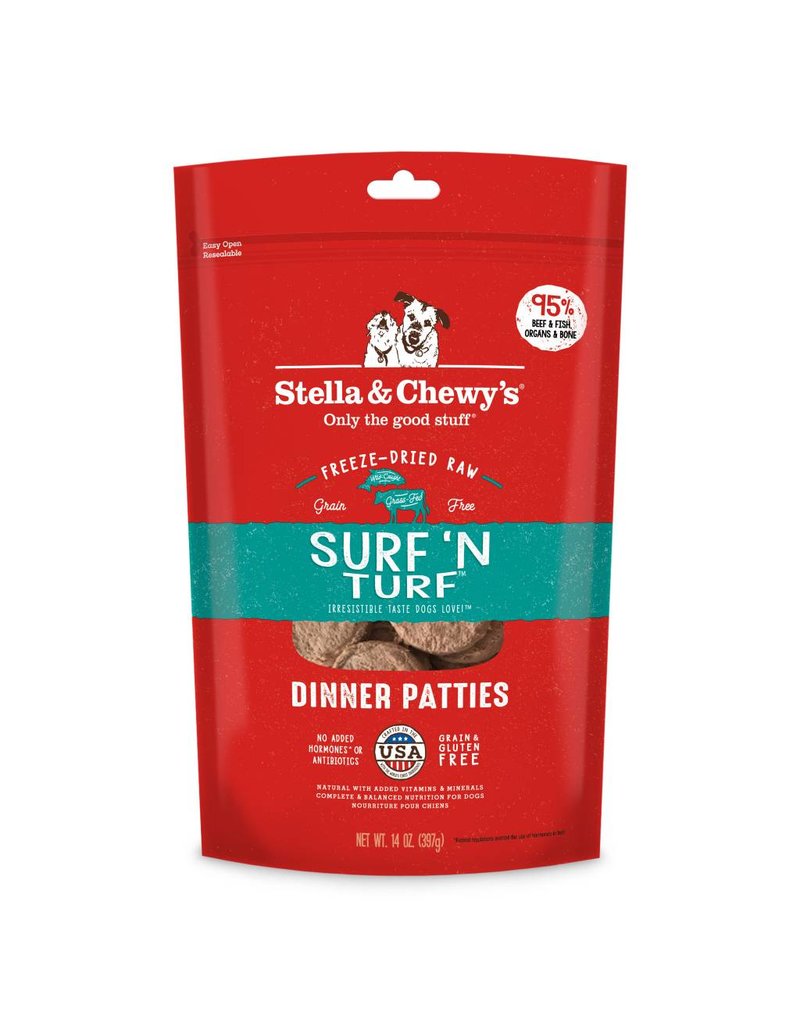 Stella & Chewys STELLA & CHEWY'S Freeze-Dried Dog Food Dinner Patties Surf & Turf