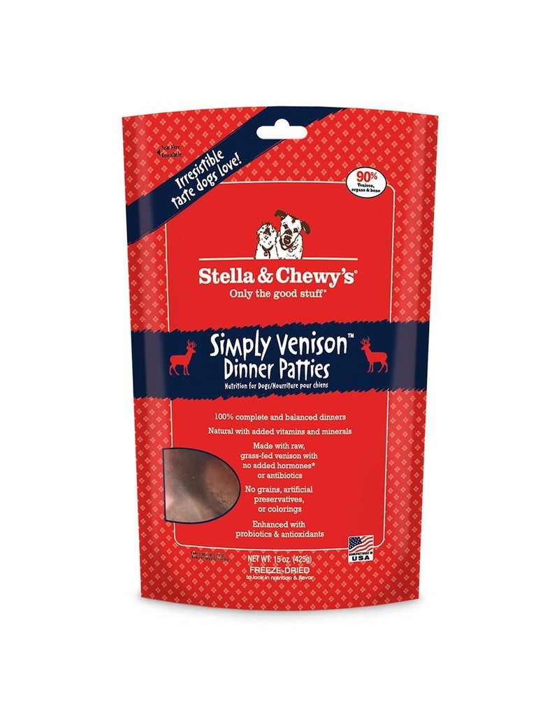 Stella & Chewys STELLA & CHEWY'S Freeze-Dried Dog Food Dinner Patties Simply Venison