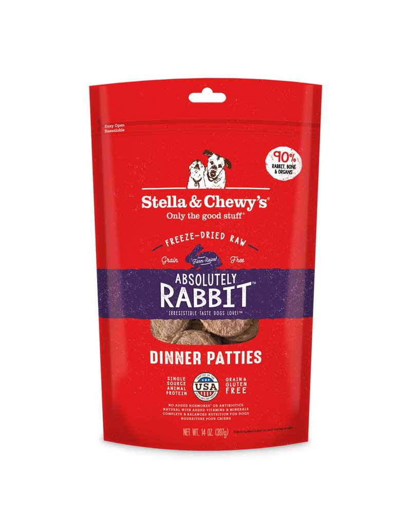 Stella & Chewys STELLA & CHEWY'S Freeze-Dried Dog Food Dinner Patties Absolutely Rabbit