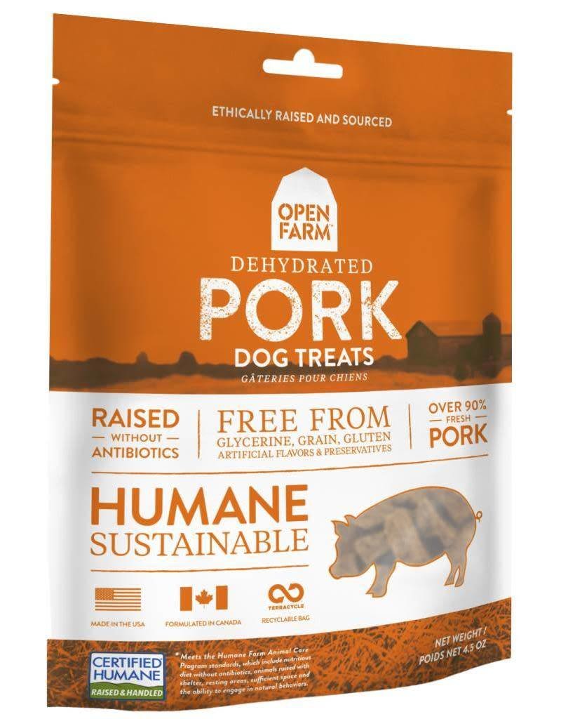 Open Farm !OPEN FARM Dehydrated Pork Dog Treat 4.5 oz.