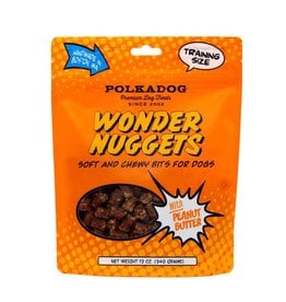 POLKADOG POLKA DOG Wonder Nuggets Treats Peanut Butter 12oz