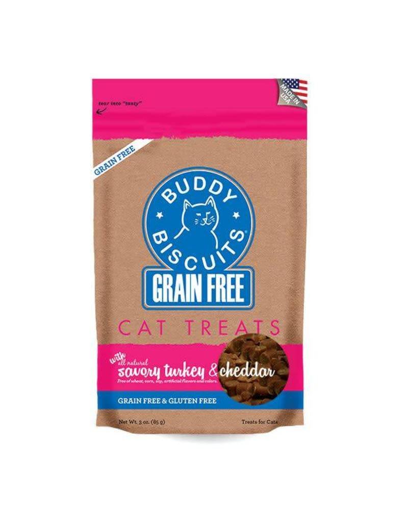 BUDDY BISCUIT Grain-Free Soft Turkey & Cheddar Cat Treats 3 oz.