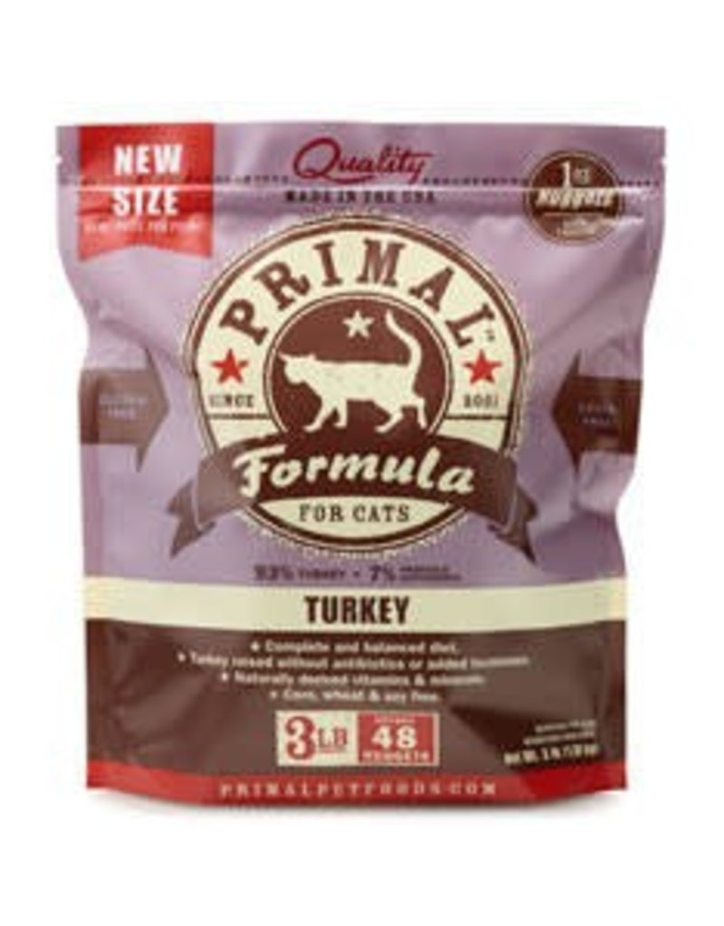 Primal Pet Foods PRIMAL Frozen Raw Feline Turkey Formula 3 lb.