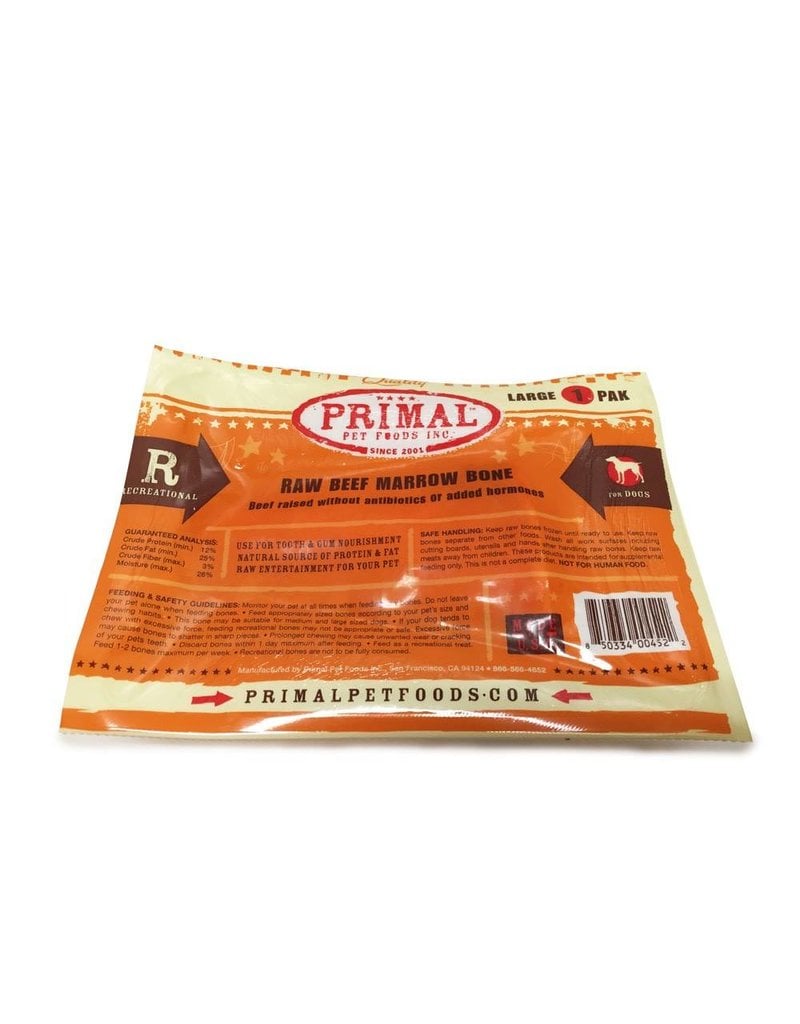 Primal Pet Foods PRIMAL Frozen Raw Beef Marrow Bone Large 1 Pack