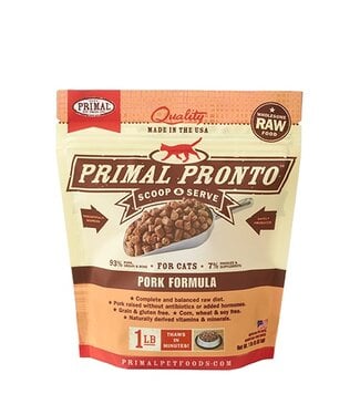 Primal Pet Foods PRIMAL Pronto Frozen Raw Feline Pork 1 lb.