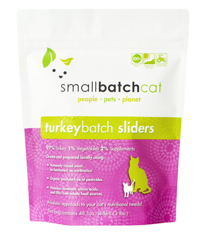 Small Batch Beef Frozen (SMALL BATCH Frozen Turkey Sliders Cat