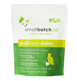 SMALL BATCH Frozen Duck Sliders Cat Food 3lb