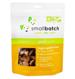 SMALL BATCH Freezedried Pork Heart Dog & Cat Treats 3.5 oz.