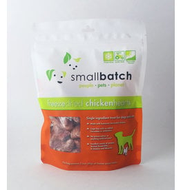 SMALL BATCH Freezedried Chicken Heart Dog & Cat Treats 3.5 oz.