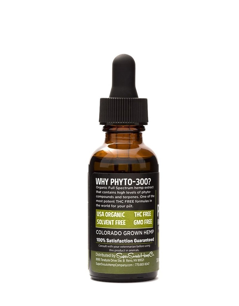 Super Snout Hemp SUPER SNOUTS Phyto-300 MG Organic Full Spectrum Hemp Oil 1OZ