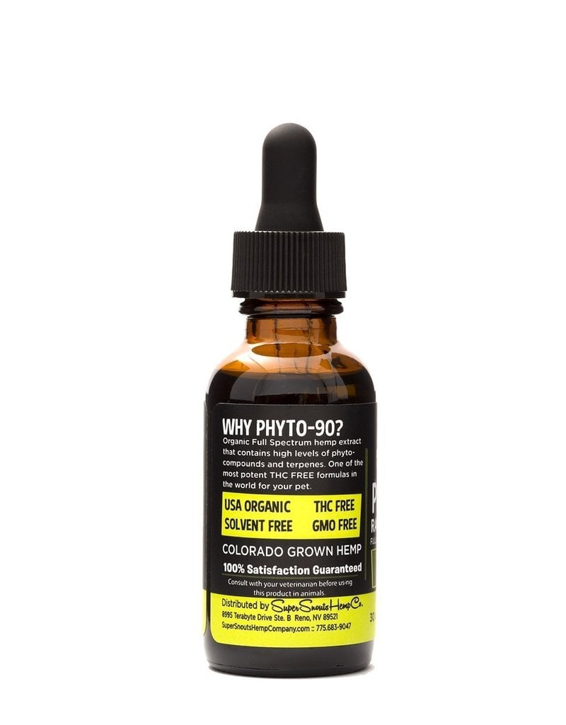 Super Snout Hemp SUPER SNOUTS Phyto-90 MG Organic Full Spectrum Hemp Oil 1OZ