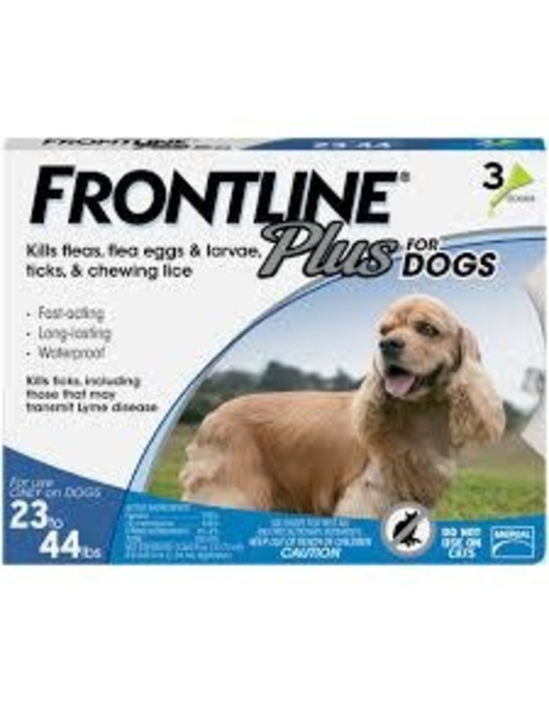 FRONTLINE PLUS for Dogs 23-44lb 3pk