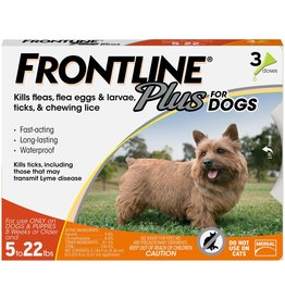 FRONTLINE PLUS for Dogs 5-22lb 3pk