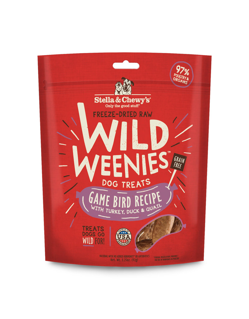 Stella & Chewys STELLA & CHEWY'S Wild Weenies Dog Treats 3.25 oz. Game Bird