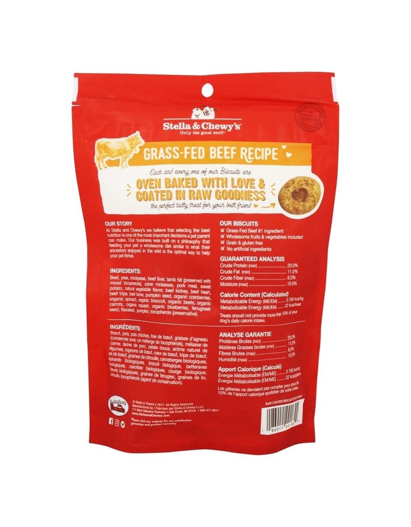 Stella & Chewys STELLA & CHEWY'S Raw Coated Biscuits Beef