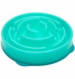 OUTWARD HOUND OUTWARD HOUND Fun Feeder Slo-Bowl - Teal