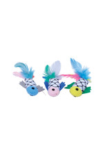 COASTAL PET PRODUCTS Turbo Fish with Feathers Cat Toy
