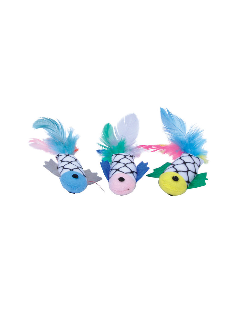 Turbo Fish with Feathers Cat Toy - The Fish & Bone