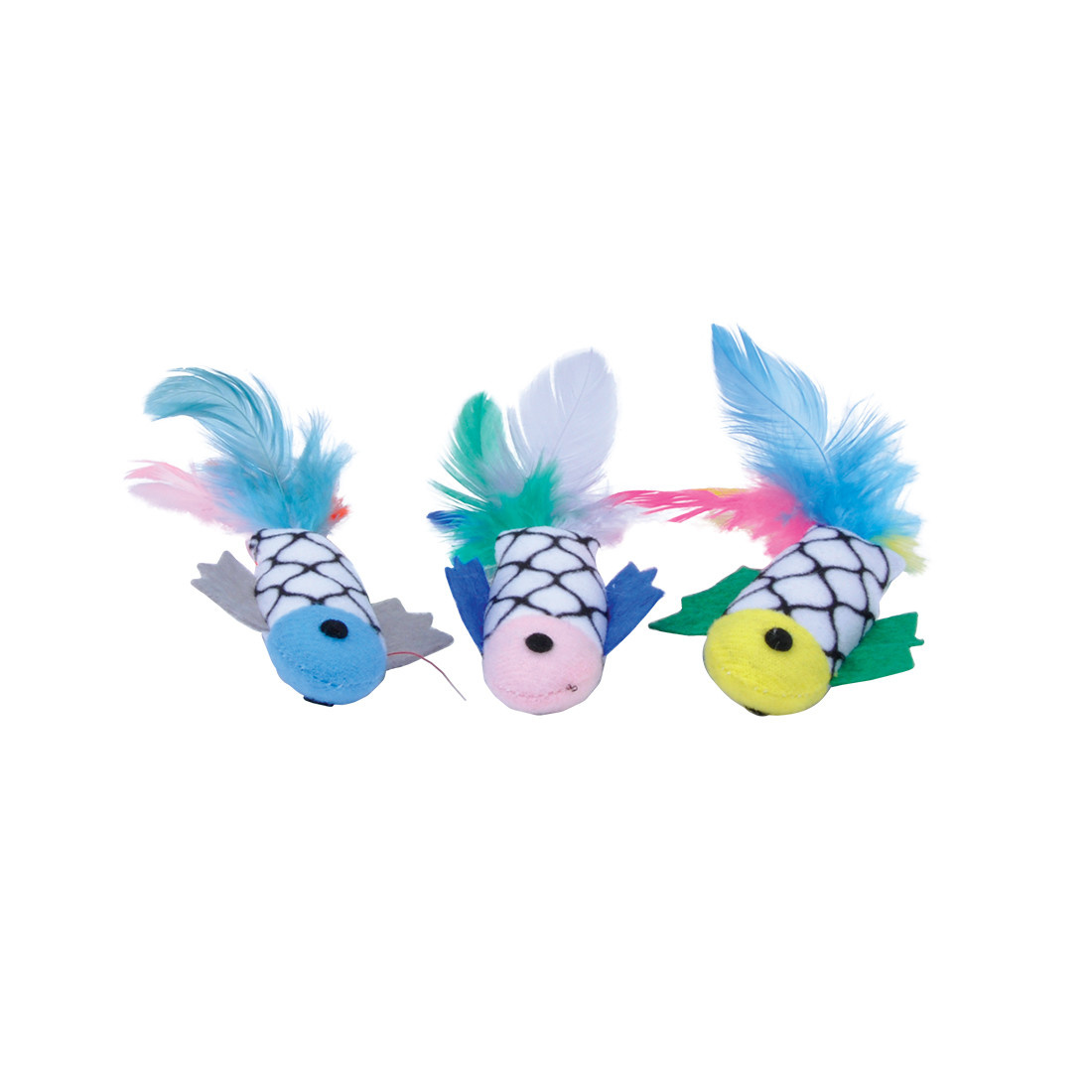 Turbo Fish with Feathers Cat Toy - The Fish & Bone