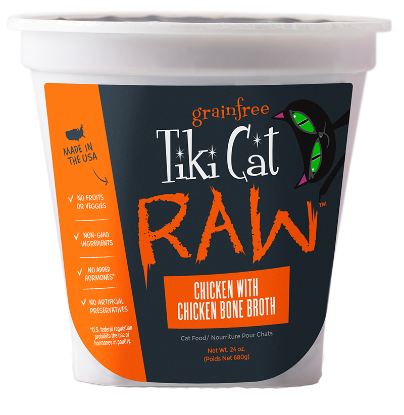 TIKI TIKI CAT Frozen Raw Cat Food Chicken - The Fish & Bone