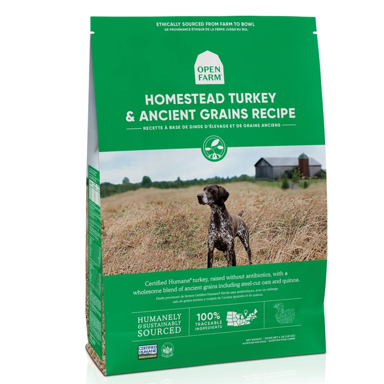 Open Farm OPEN FARM Ancient Grains Homestead Turkey Dry Dog Food The