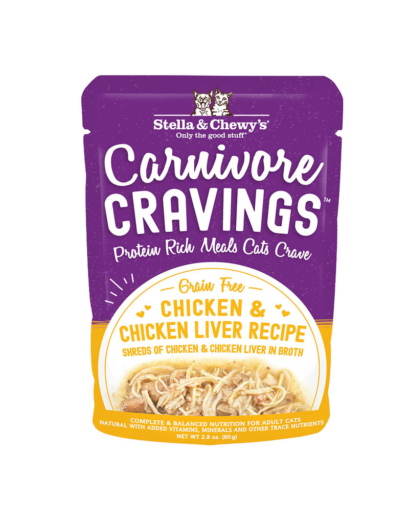 Stella & Chewys STELLA & CHEWY'S Carnivore Cravings Chicken & Chicken Liver Cat Food Pouch 2.8 oz