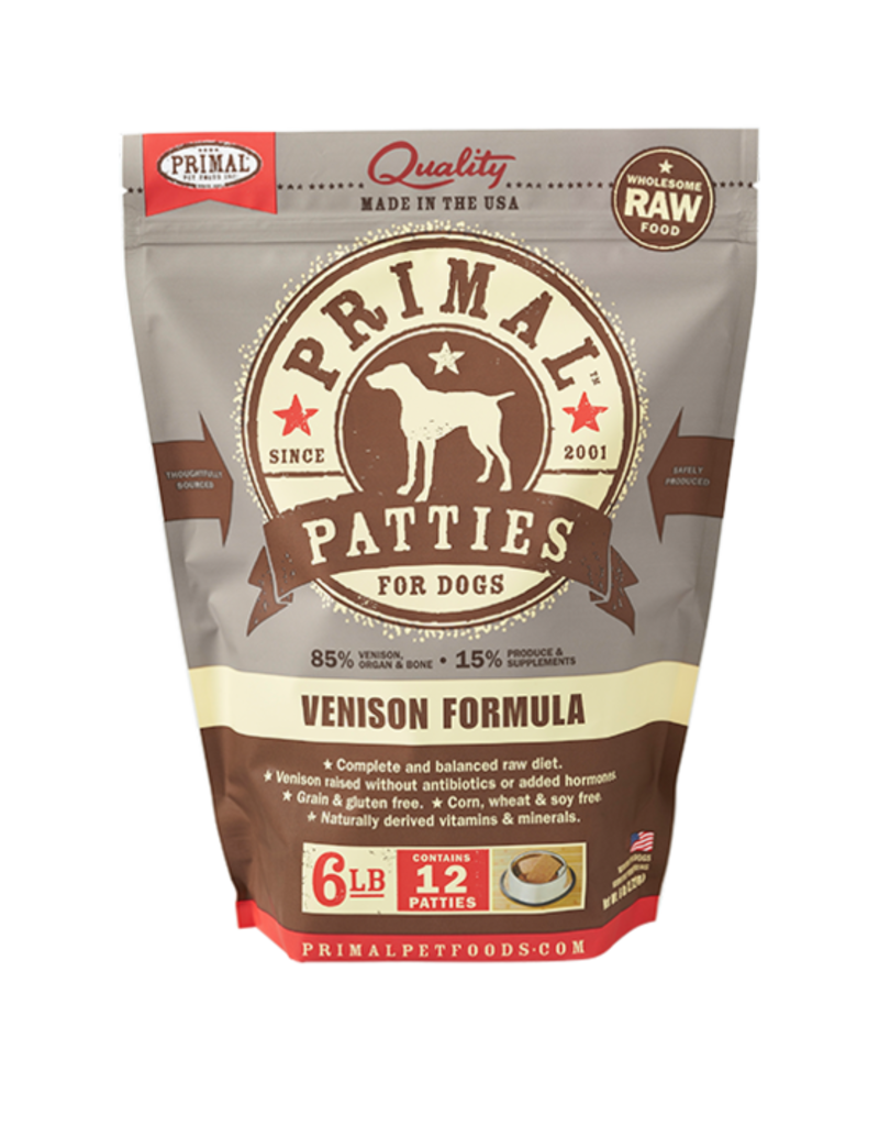 Primal Pet Foods PRIMAL Frozen Raw Canine Venison Formula 6 lb.