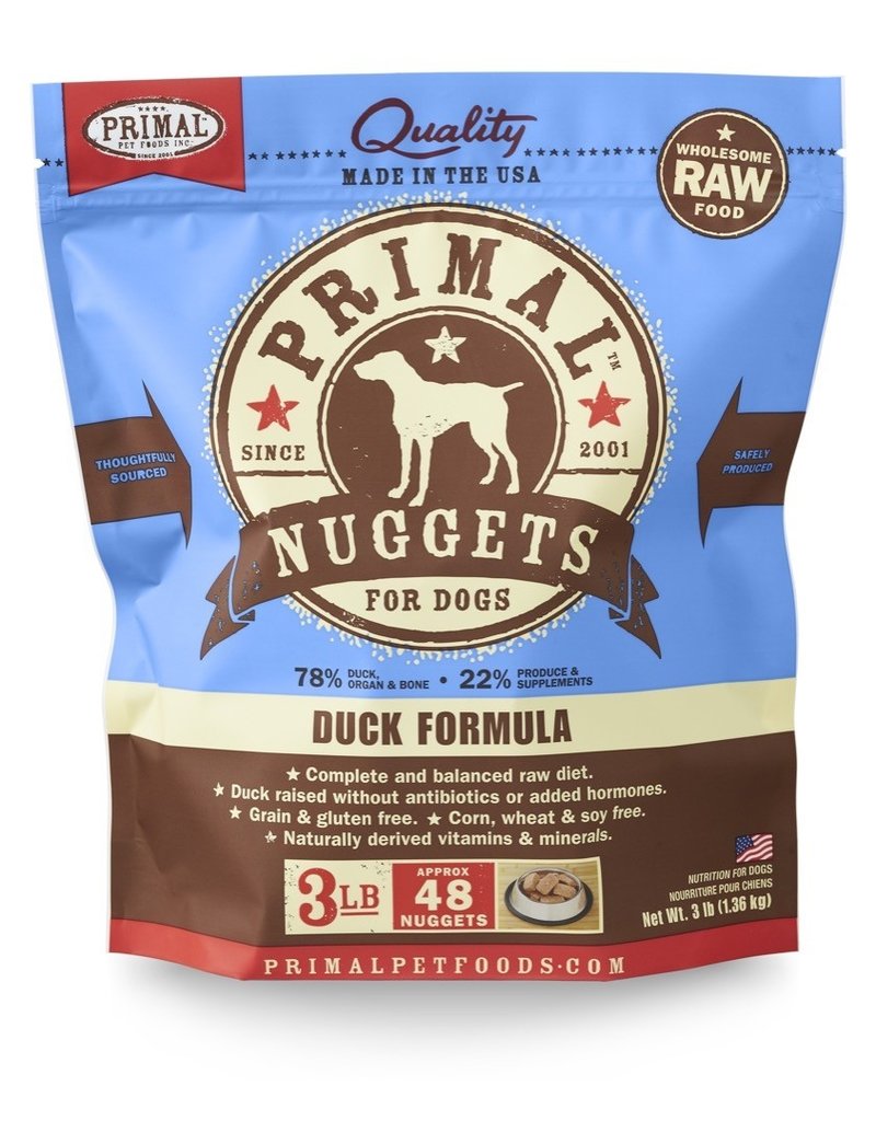 Primal Pet Foods PRIMAL Raw Frozen Canine Duck Formula  3 lb.