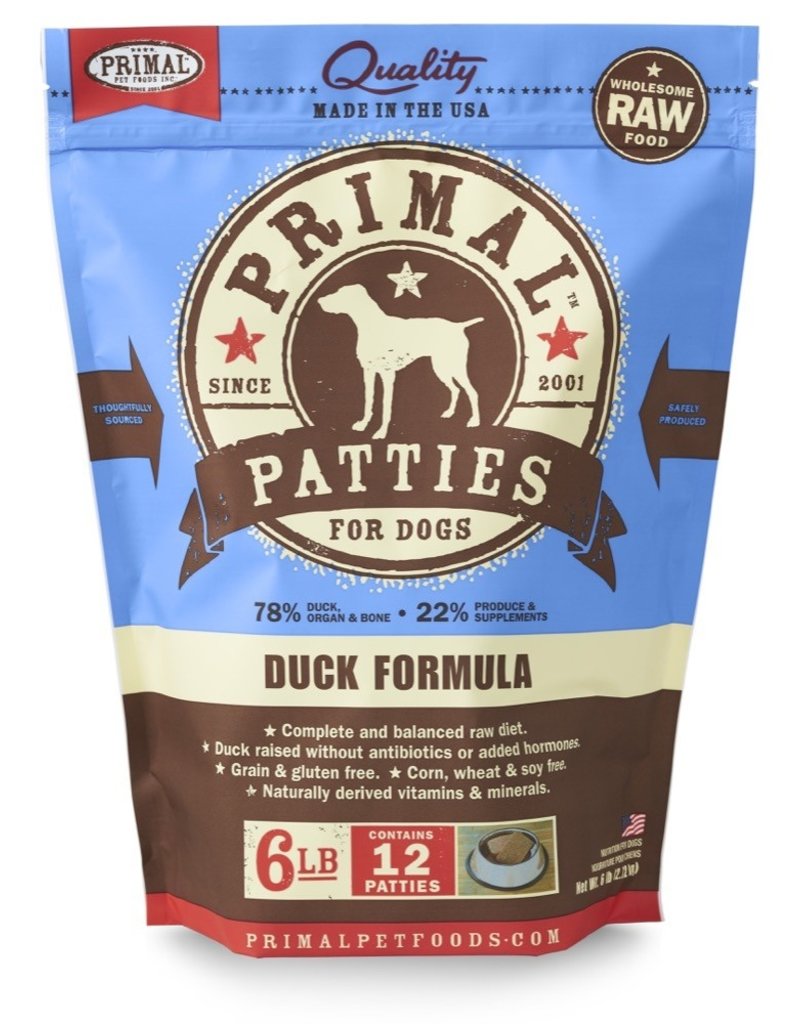 Primal Pet Foods PRIMAL Raw Frozen Canine Duck Formula  6 lb.