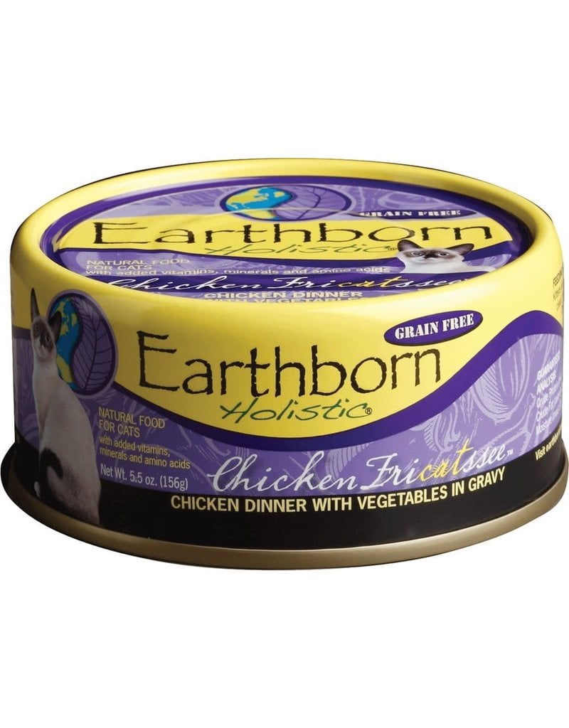 Earthborn EARTHBORN HOLISTIC Chicken Fricatssee Grain-Free Canned Cat Food Case 24/5.5oz